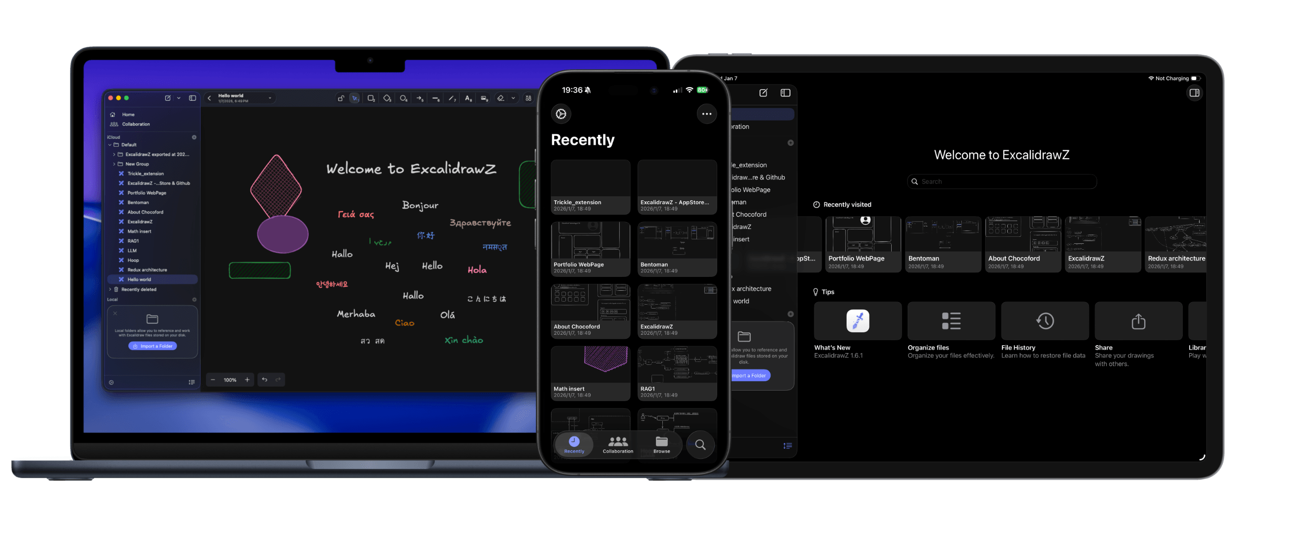 ExcalidrawZ 应用预览